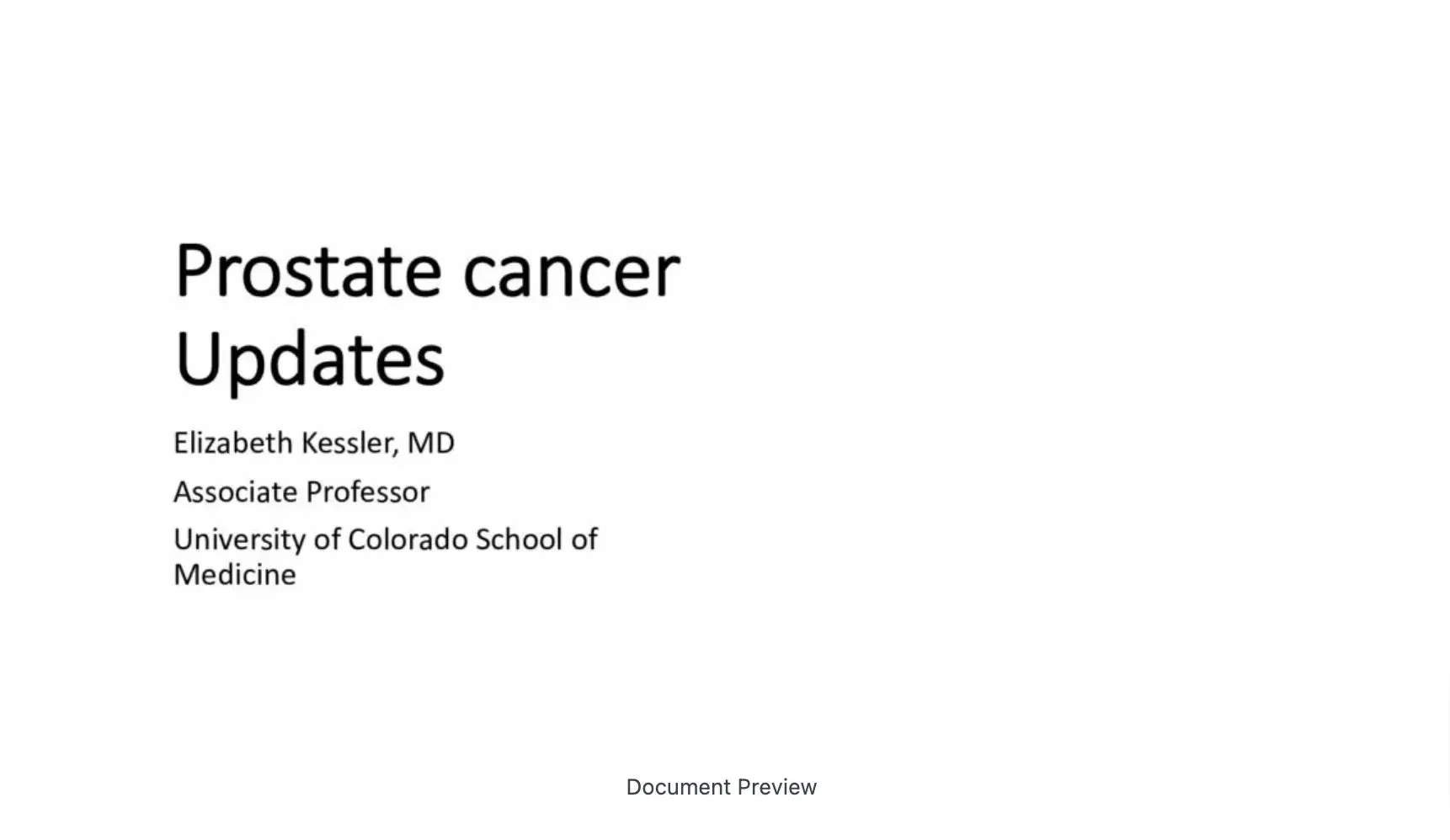 2022 MLS Denver | Prostate Cancer