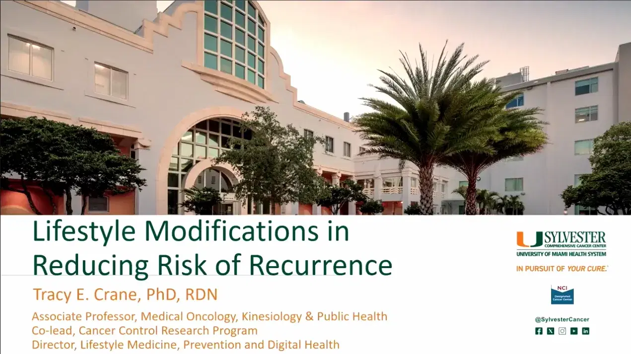 2025 MCM | Lifestyle Modifications in Reducing Risk of Recurrence