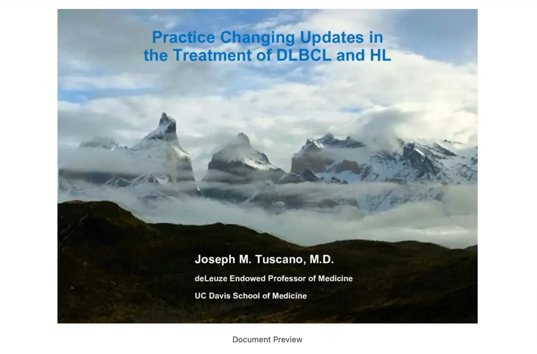 2022 CCC | Lymphoma: State of the Art