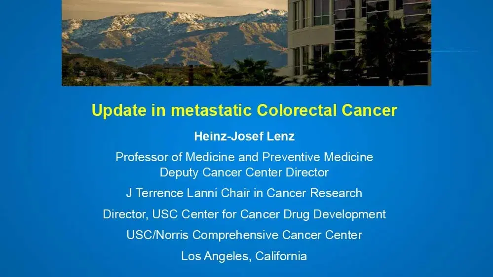Recent Advances in Colorectal Cancer