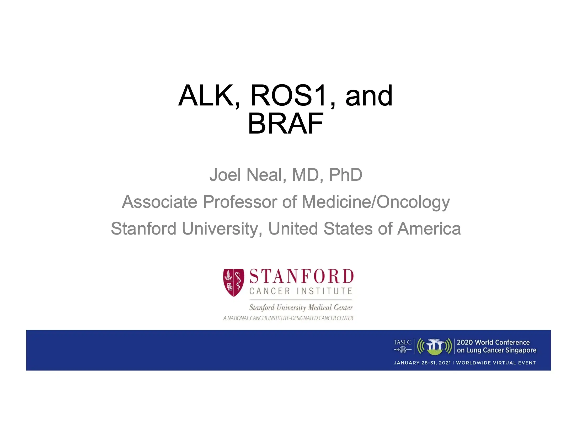 ALK, ROS1, and BRAF Positive Lung Cancer