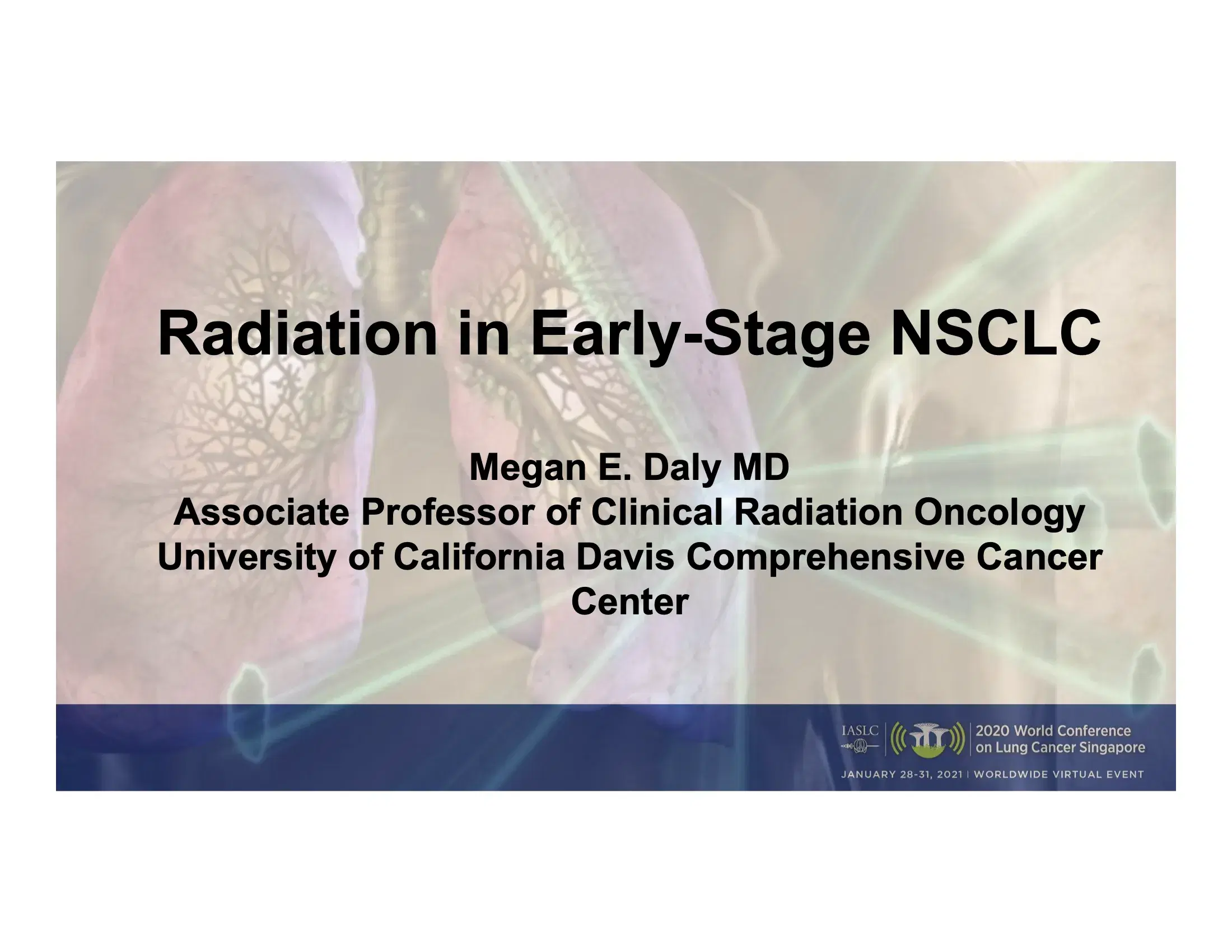 2022 Best of WCLC | Radiation in Early-Stage NSCLC