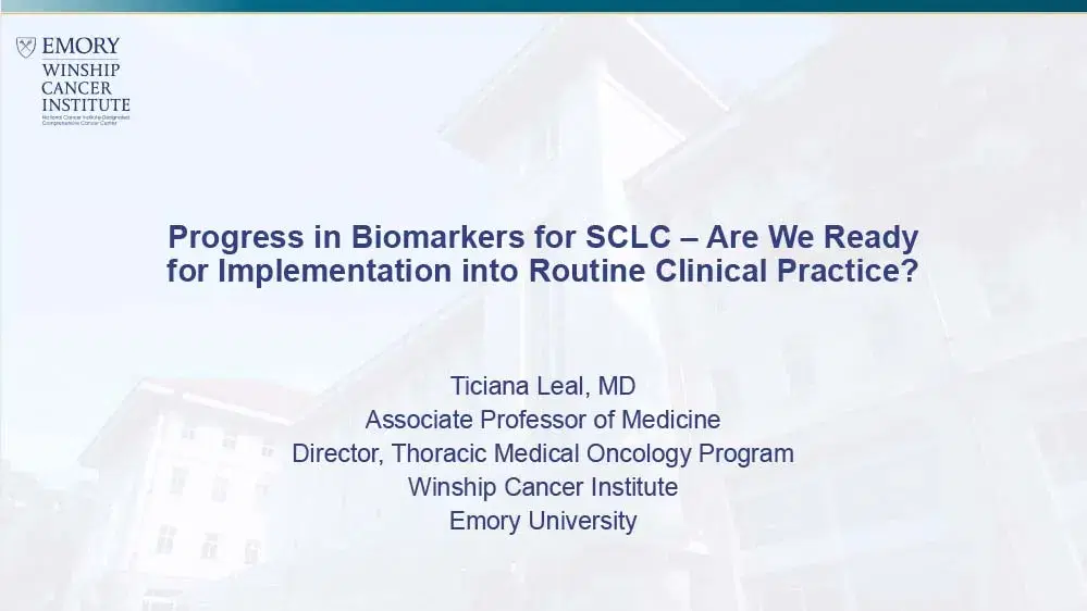 Progress in Biomarkers for SCLC – Are We Ready for Implementation into Routine Clinical Practice?