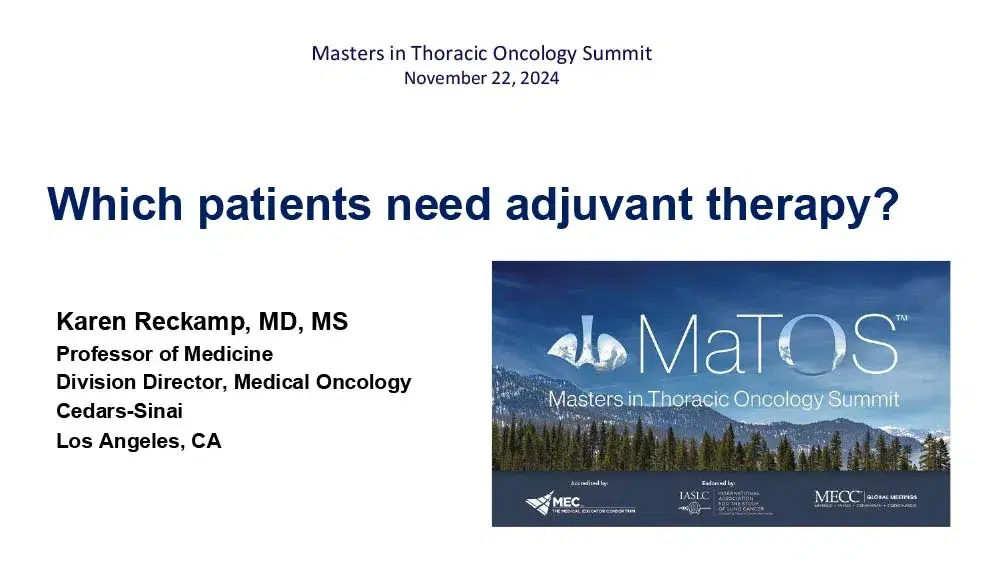 Which Patients Need Adjuvant Therapy?