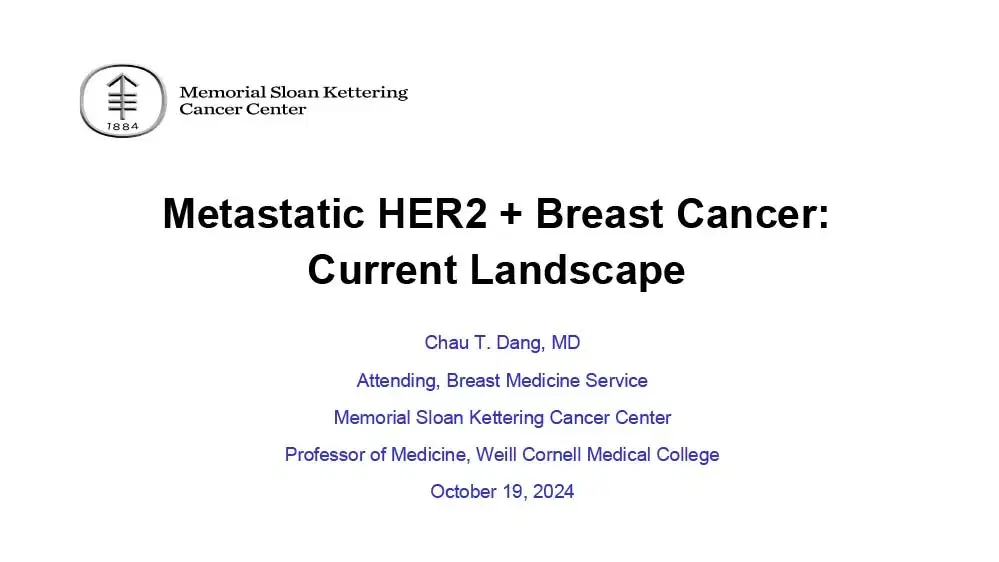 2024 BCS | Metastatic HER2neu Positive Breast Cancer