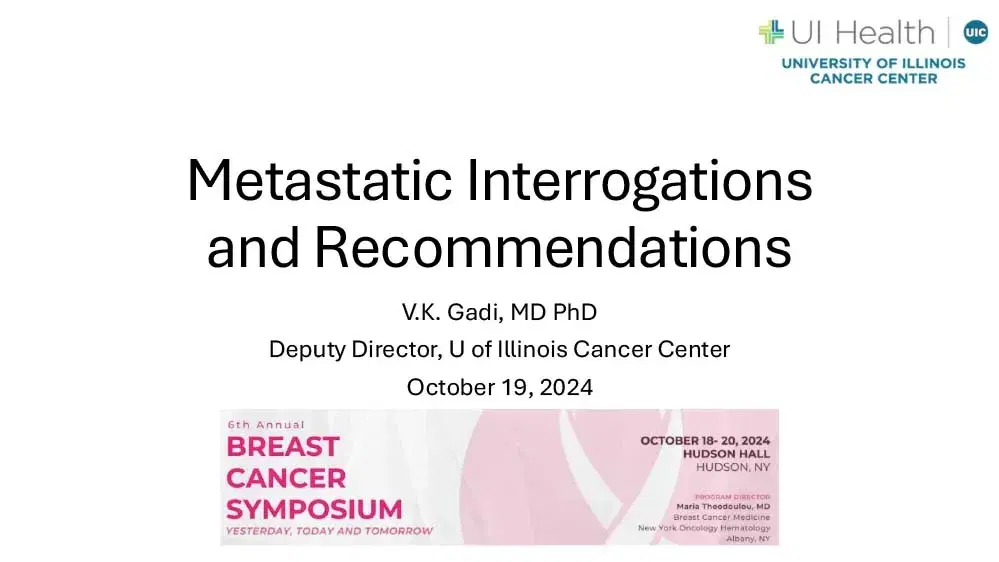 2024 BCS | Metastatic Interrogations and Recommendations