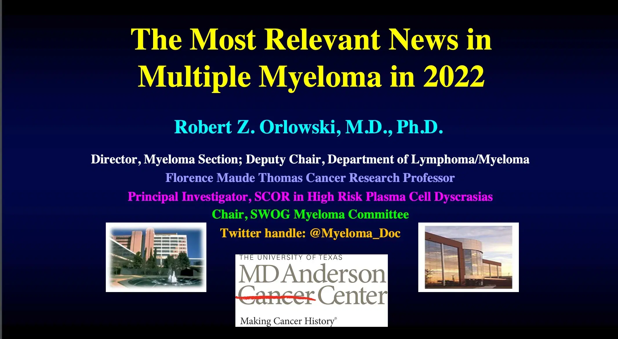 2022 UCT | Most Relevant News in Multiple Myeloma in 2022
