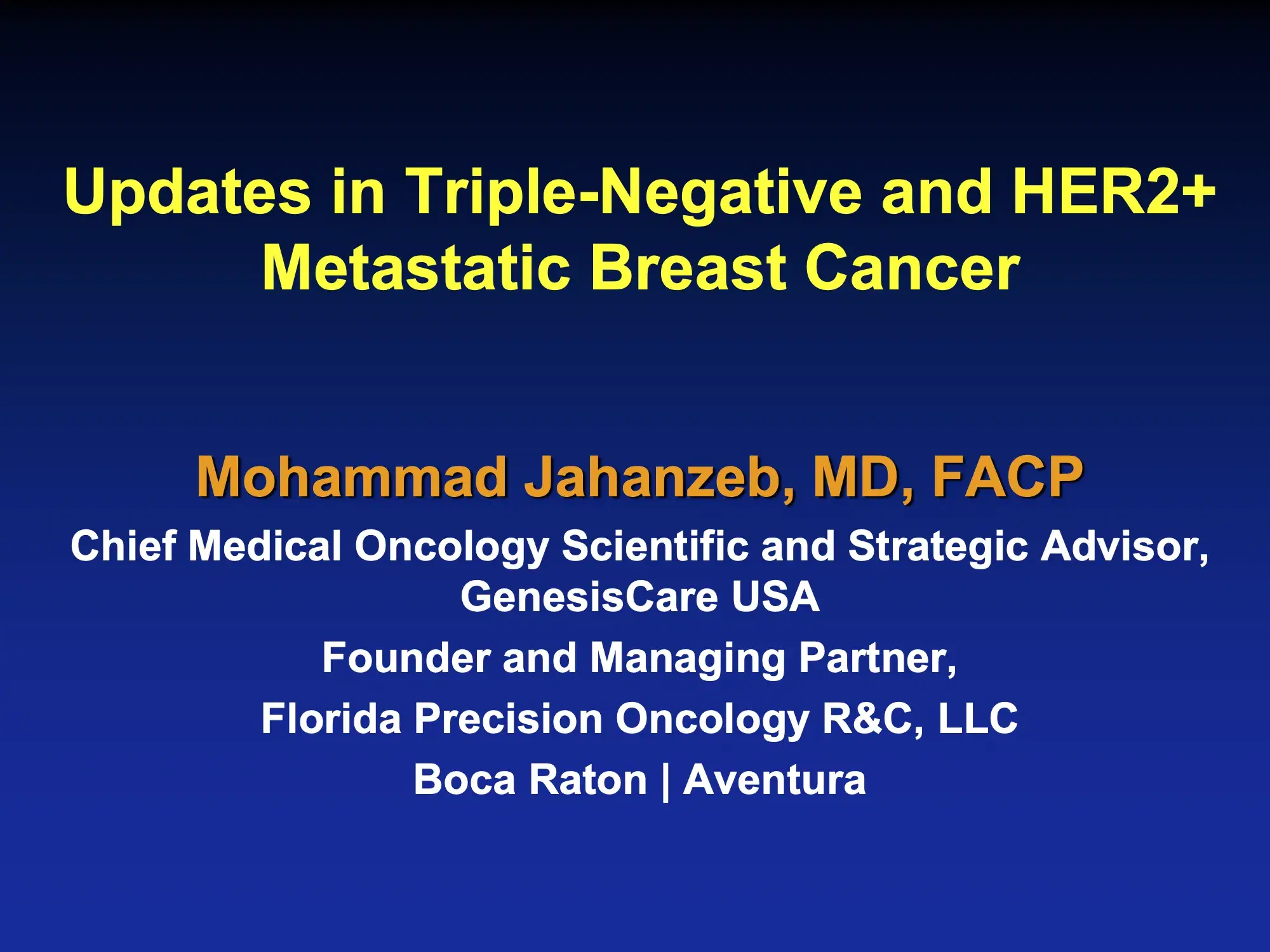 2021 UCT | New Developments in Therapeutics for Metastatic Breast Cancer