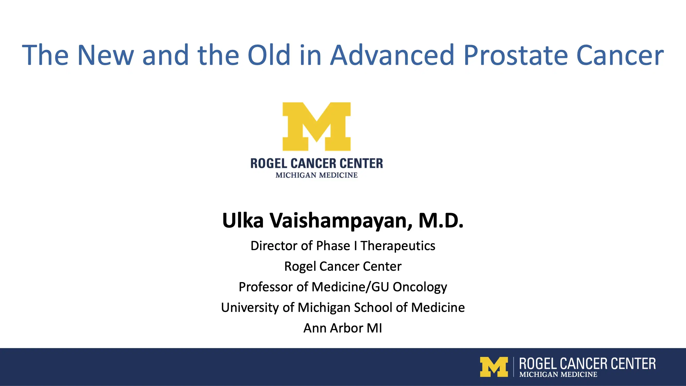 2021 UCT | Updates in Prostate Cancer