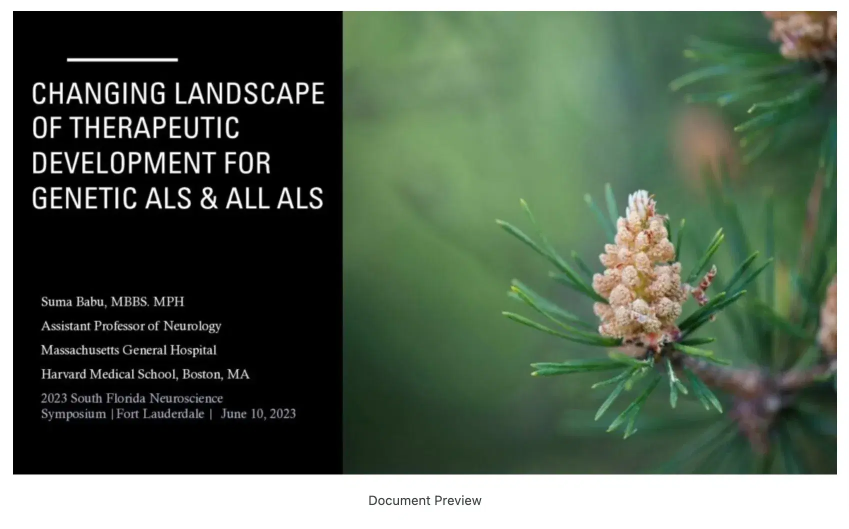 Changing Landscape of Therapeutic Development for Genetic ALS & All ALS