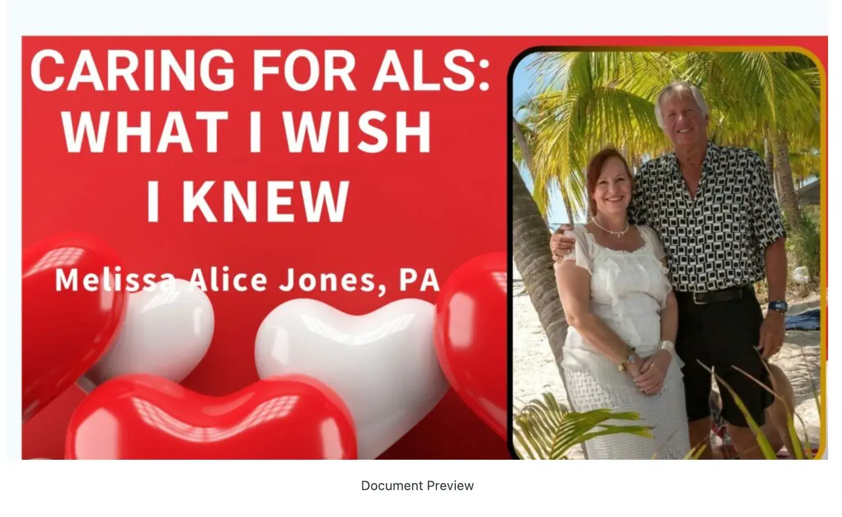 Caring for ALS: What I Wish I knew