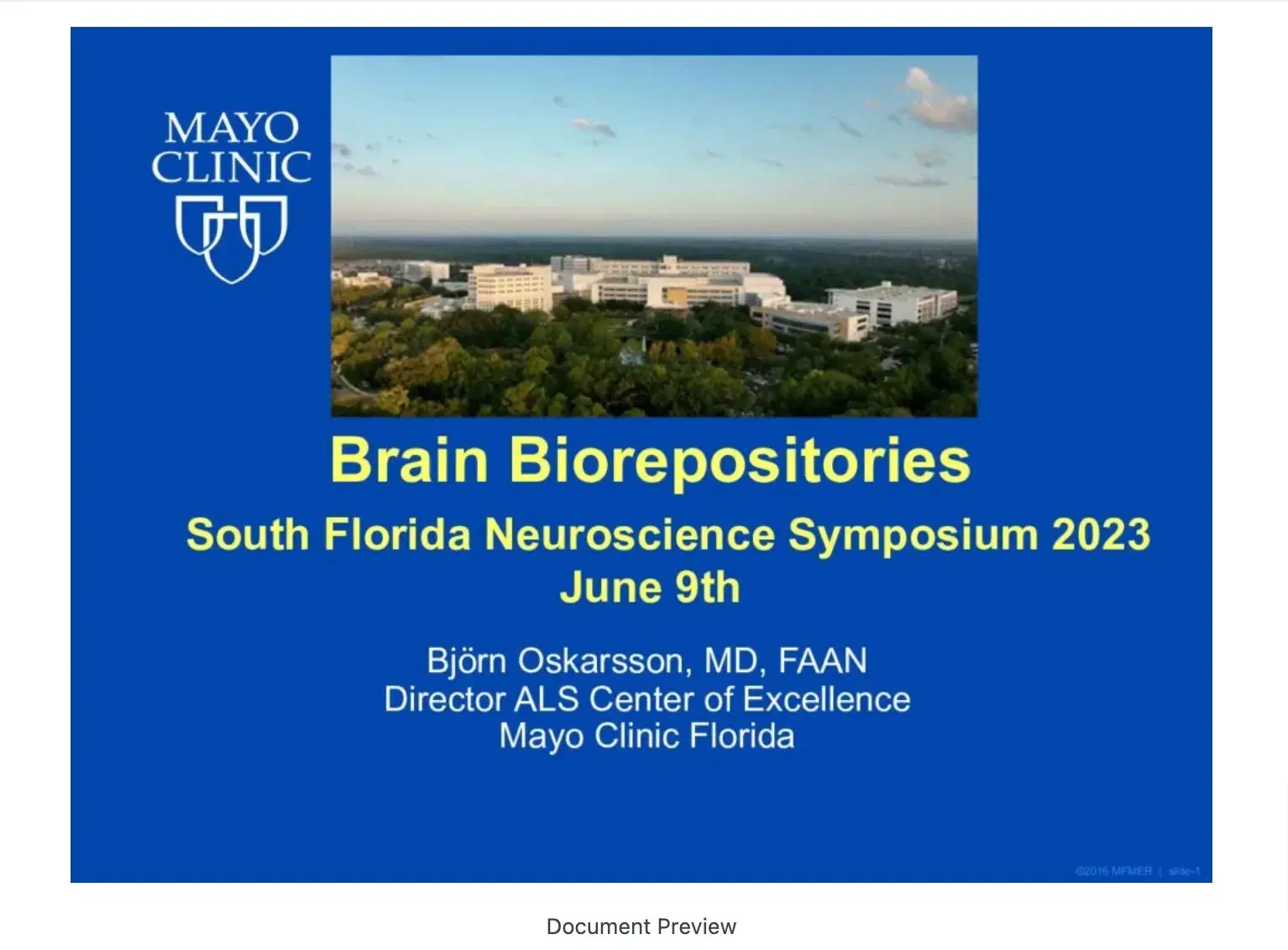 Importance of Brain Biorepositories