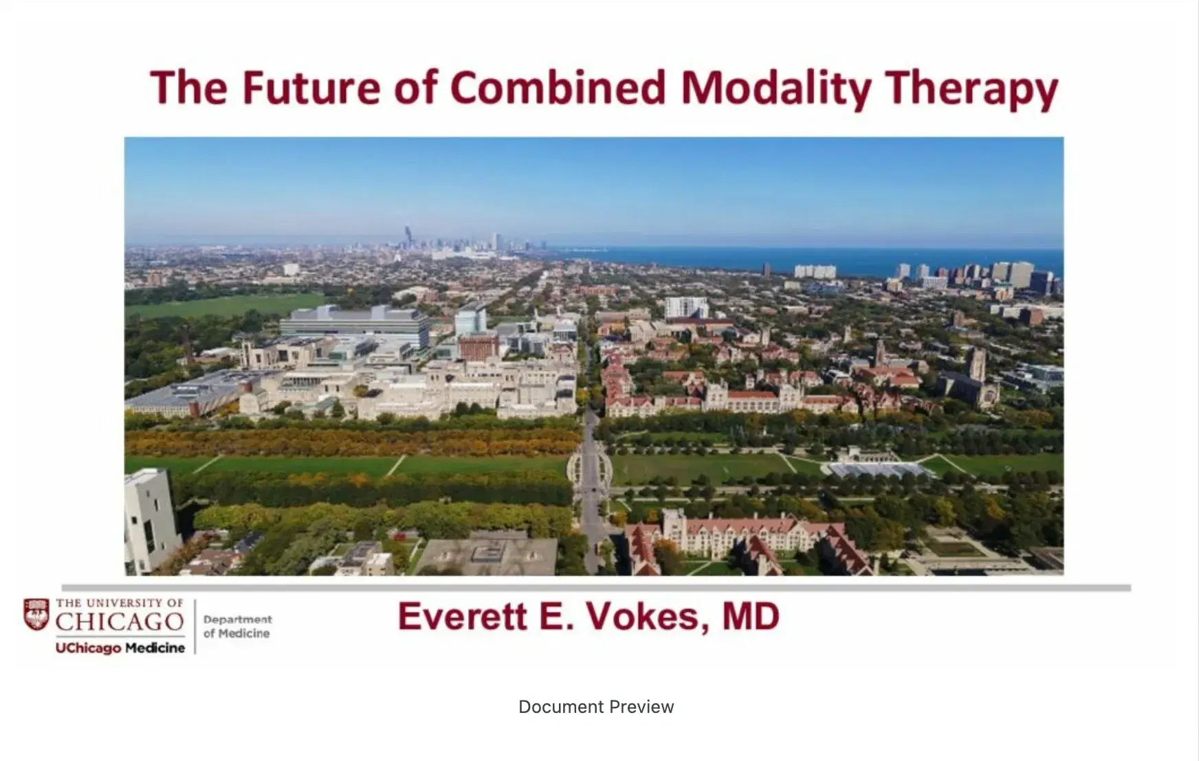 2022 CCC | The Future of Combined Modality Therapy