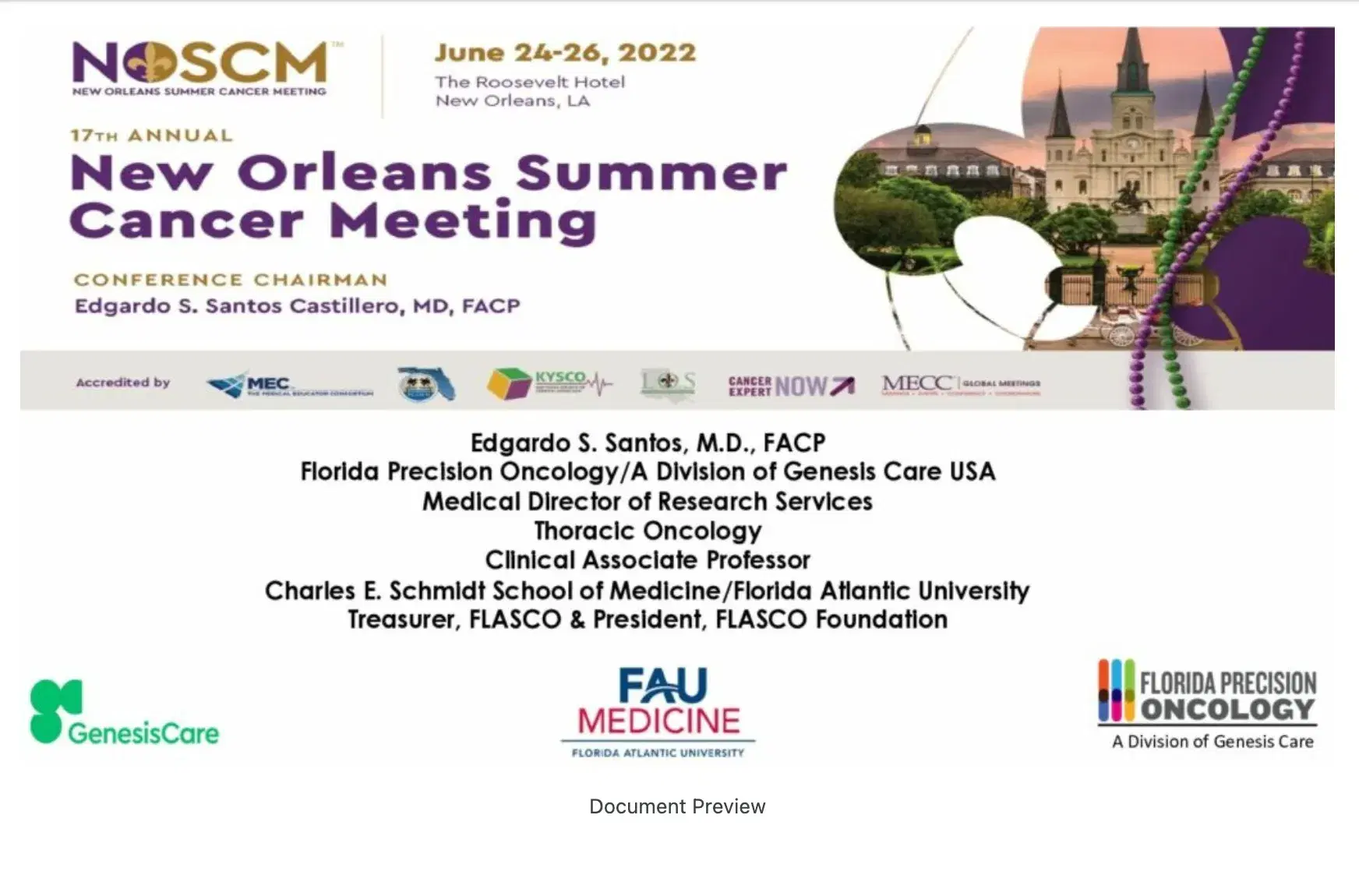 2022 NOSCM | EGFR, K-RAS and ERBB2 Mutations in NSCLC