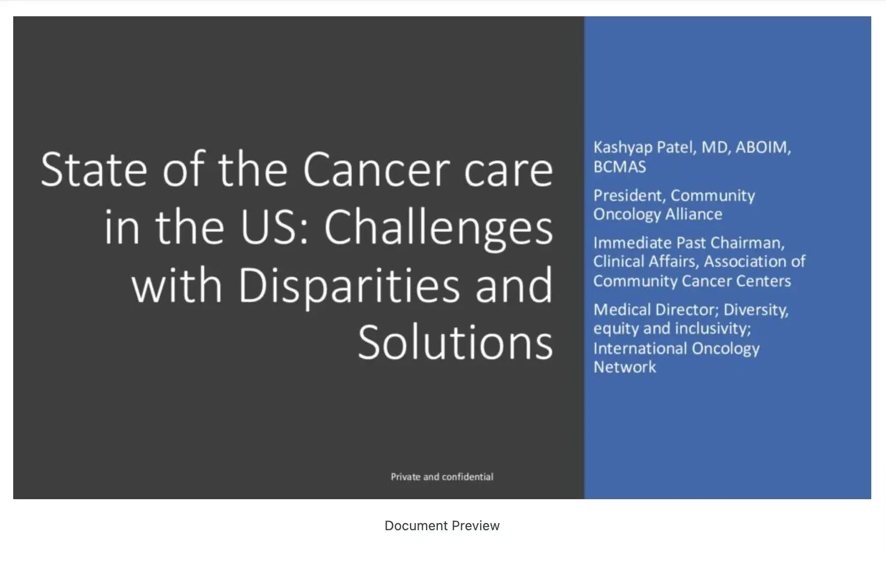 2022 NOSCM | Initiatives to Improve Equity and Inclusion in Healthcare