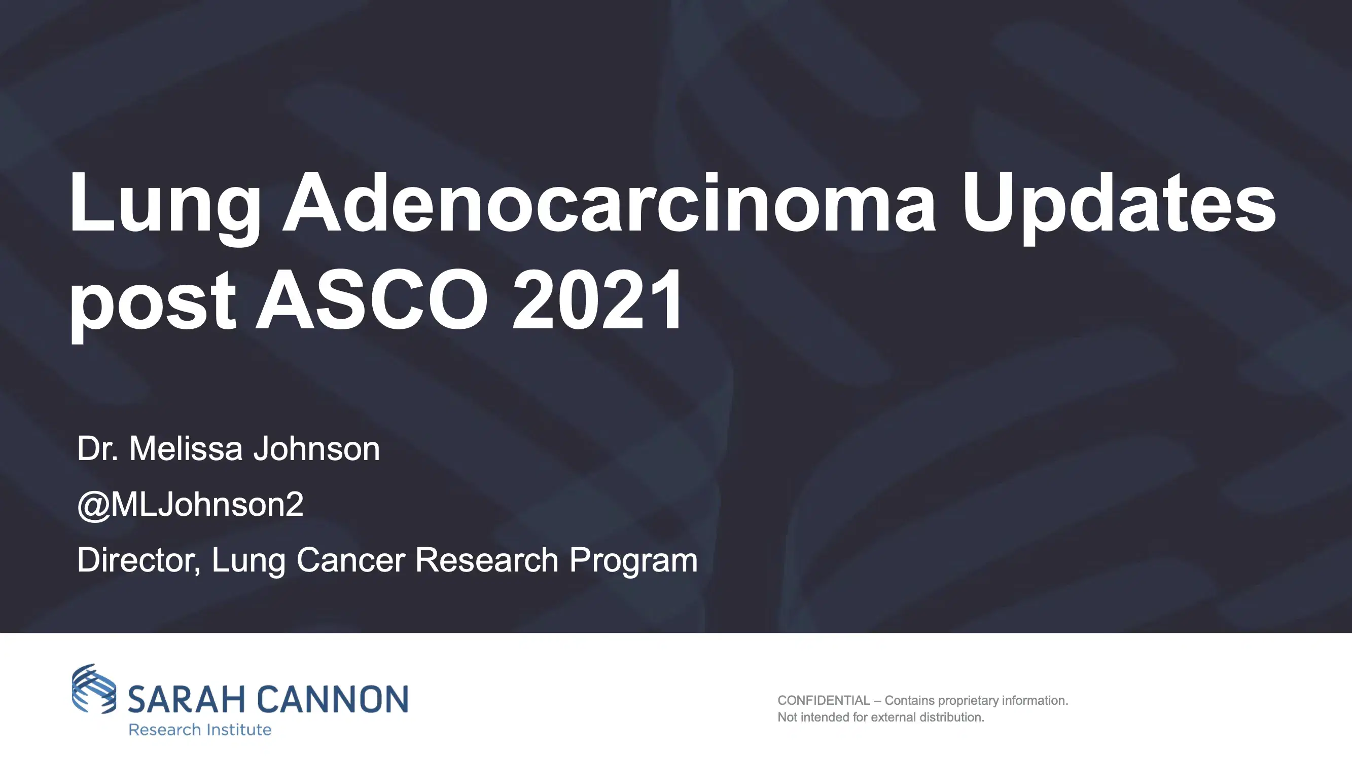 2022 MLS Nashville | Lung Adenocarcinoma Updates