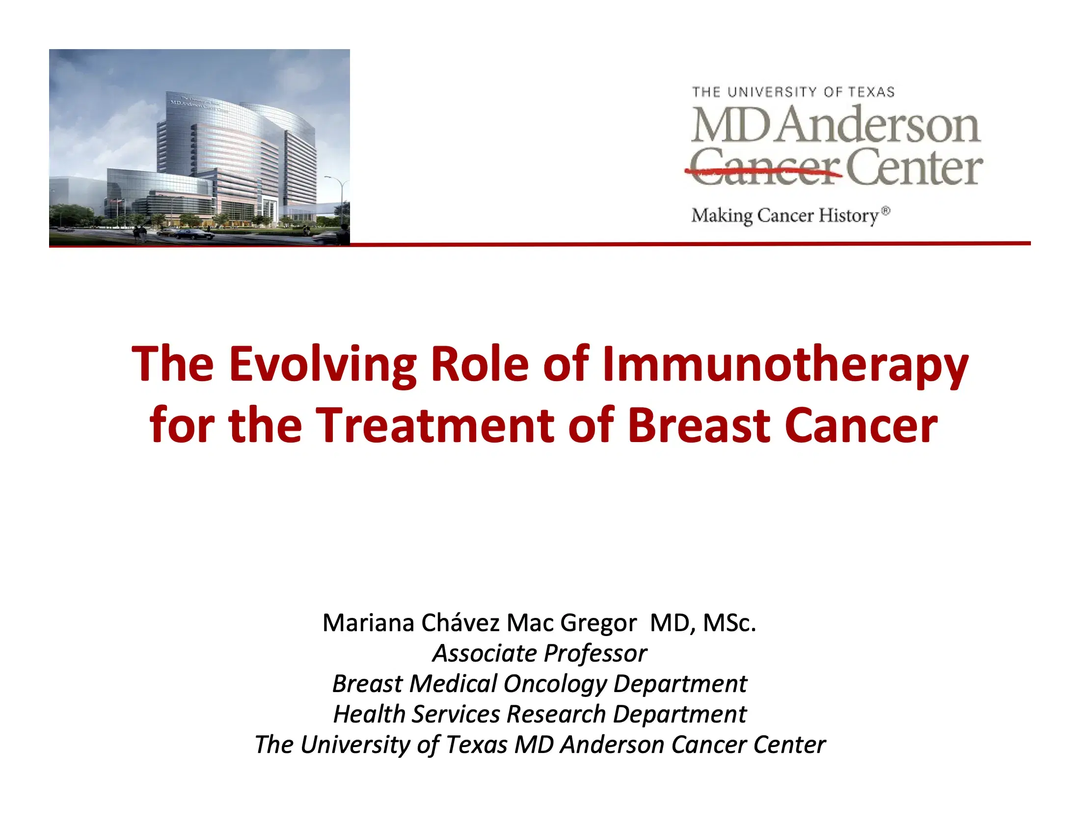 Breast Cancer Immunotherapy