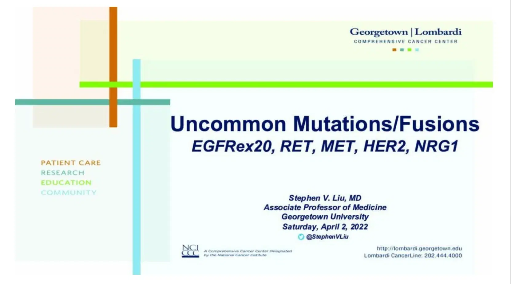 2022 MCM | Uncommon Mutations/Fusions: EGFRex20ins, RET, MET, Her2, NRG1