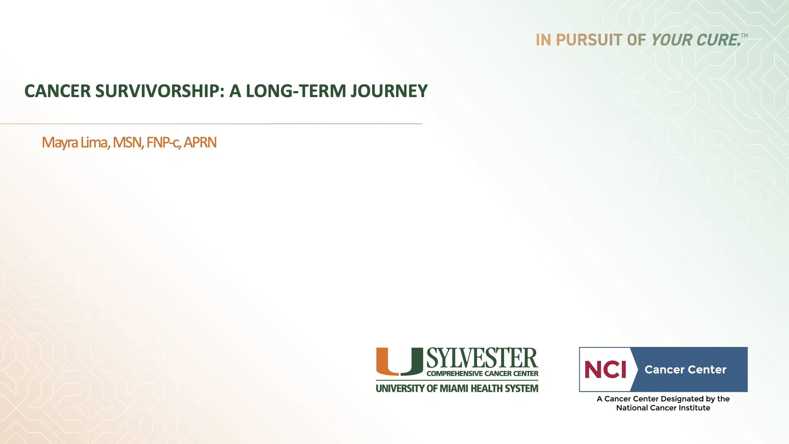 Cancer Survivorship: A Long-Term Journey