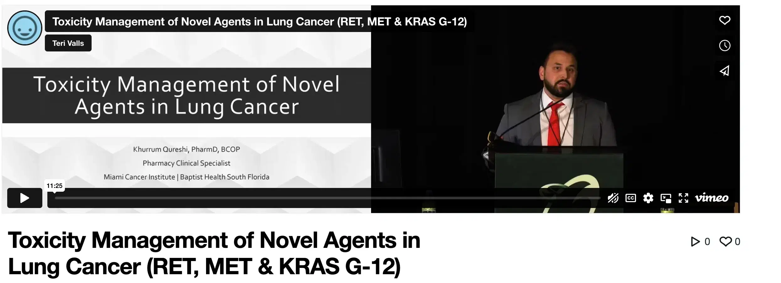 2022 MCM | Toxicity Management of Novel Agents in Lung Cancer (RET, MET & KRAS G-12)