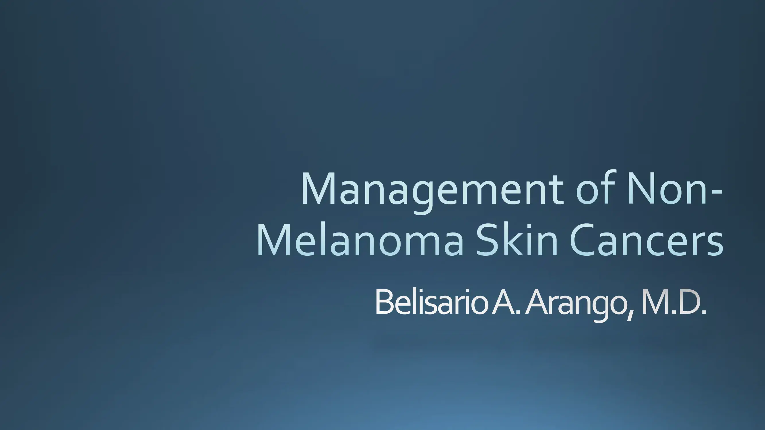 2021 NOSCM | Management of Non-Melanoma Skin Cancers (BCC, SCC & Merkel’s)