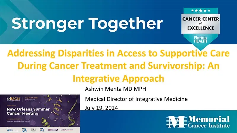 2024 NOSCM | Addressing Disparities in Access to Supportive Care During Cancer Treatment and Survivorship: An Integrative Approach