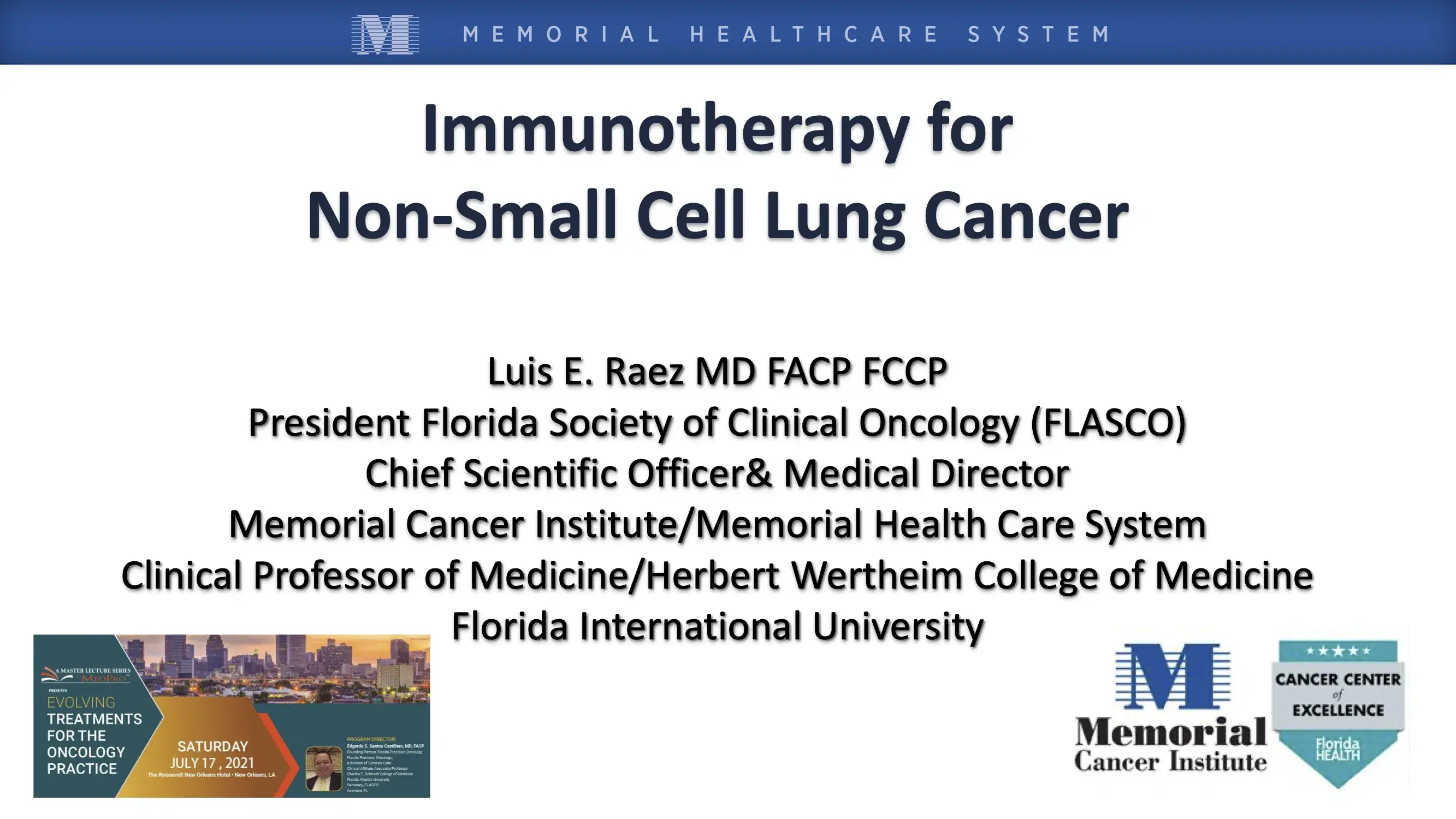 2021 MLS New Orleans | Immunotherapy in Lung