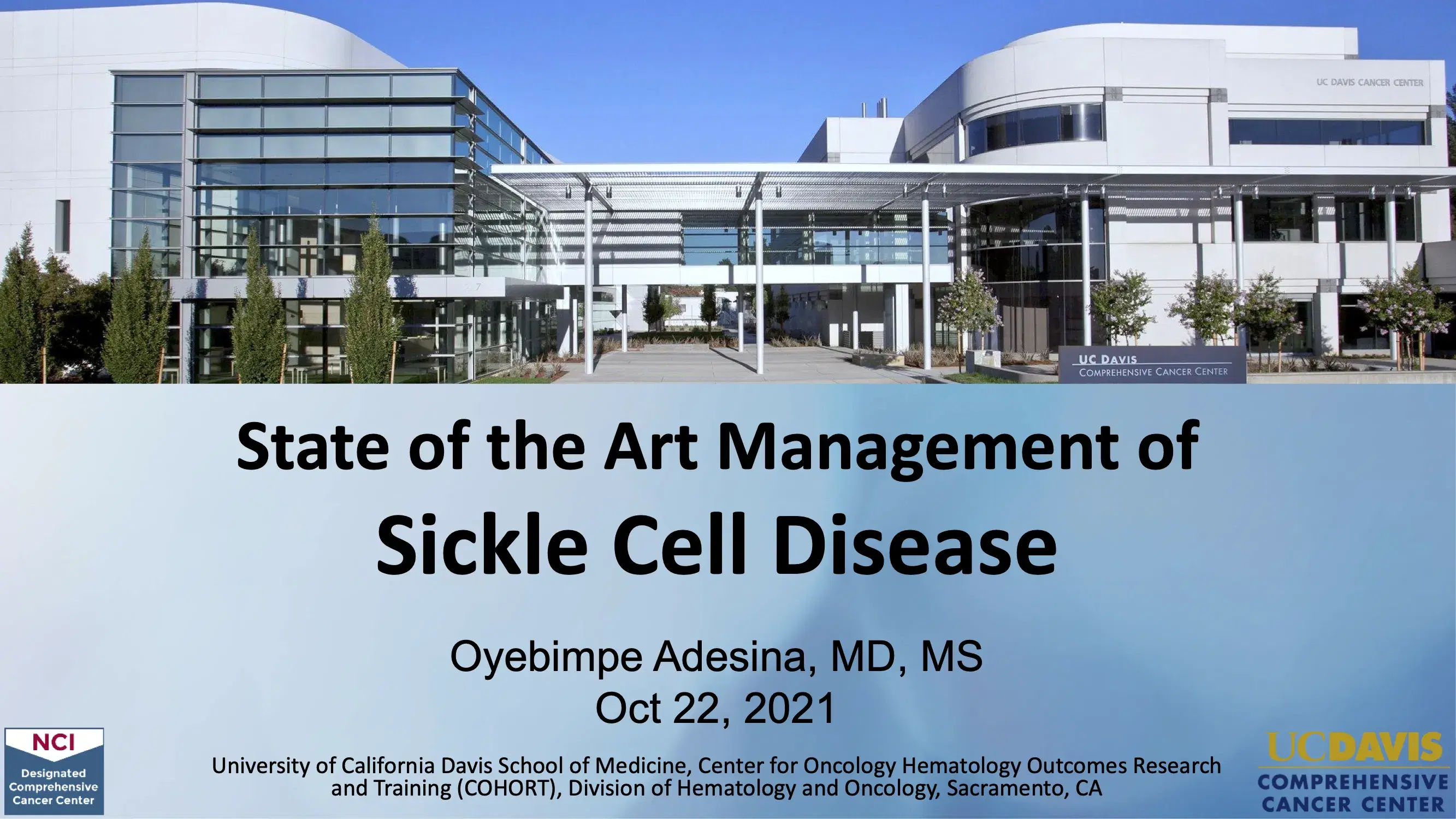 2021 AIO | State of the Art Management of Sickle Cell Anemia