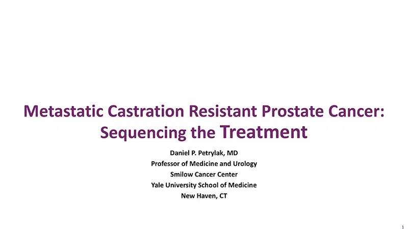 2024 NOSCM | Metastatic Castration Resistant Prostate Cancer: Sequencing the Treatment
