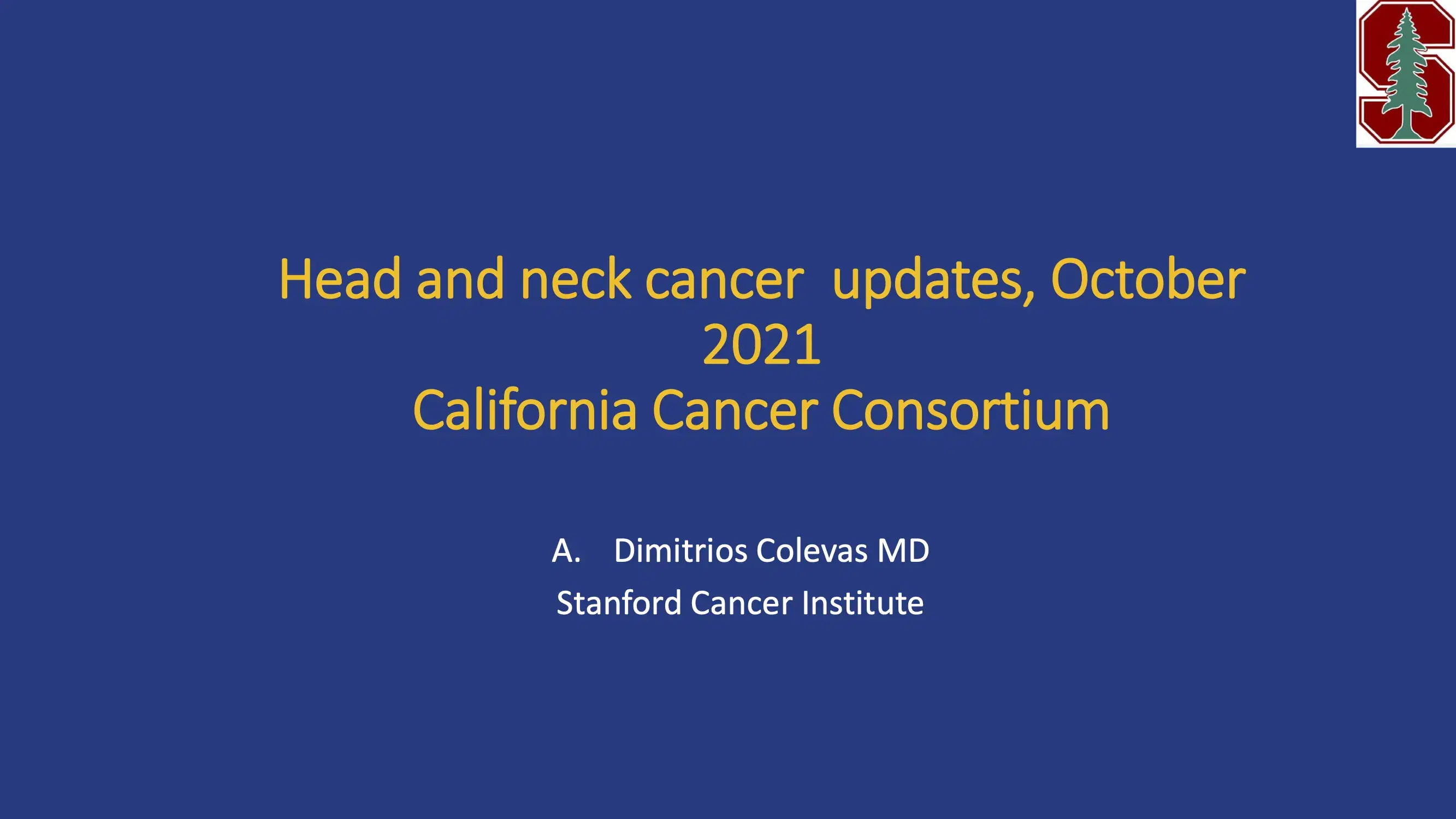 2021 CCC | How I Treat Advanced Head and Neck Cancer