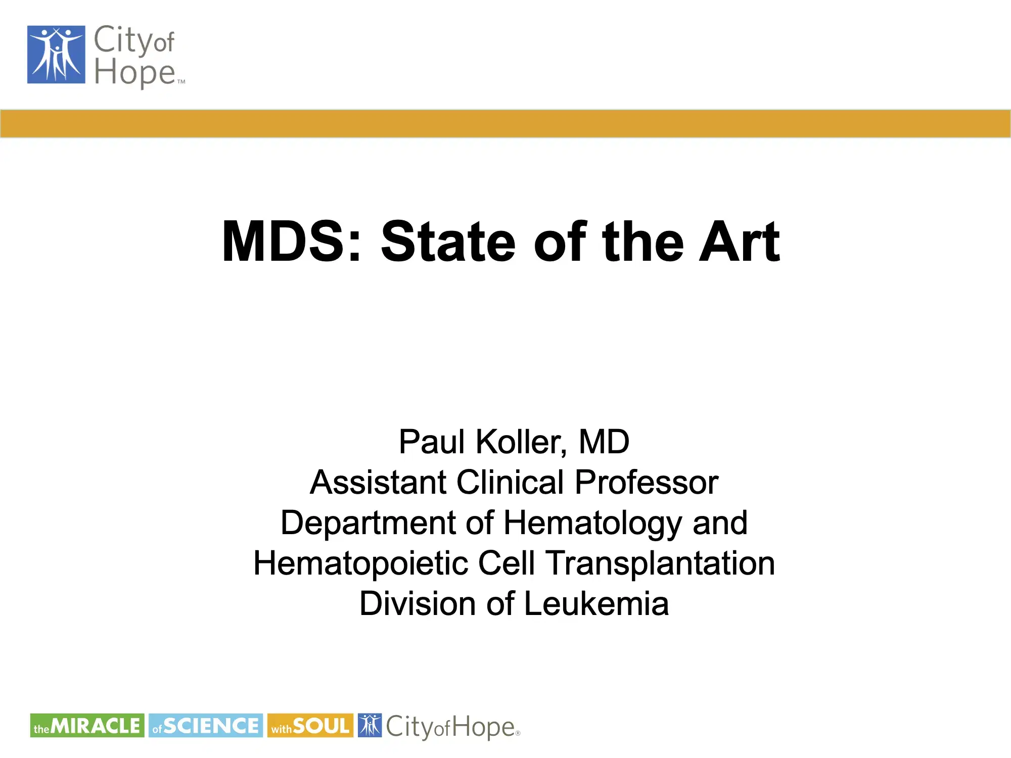 2021 CCC | MDS: State of the Art