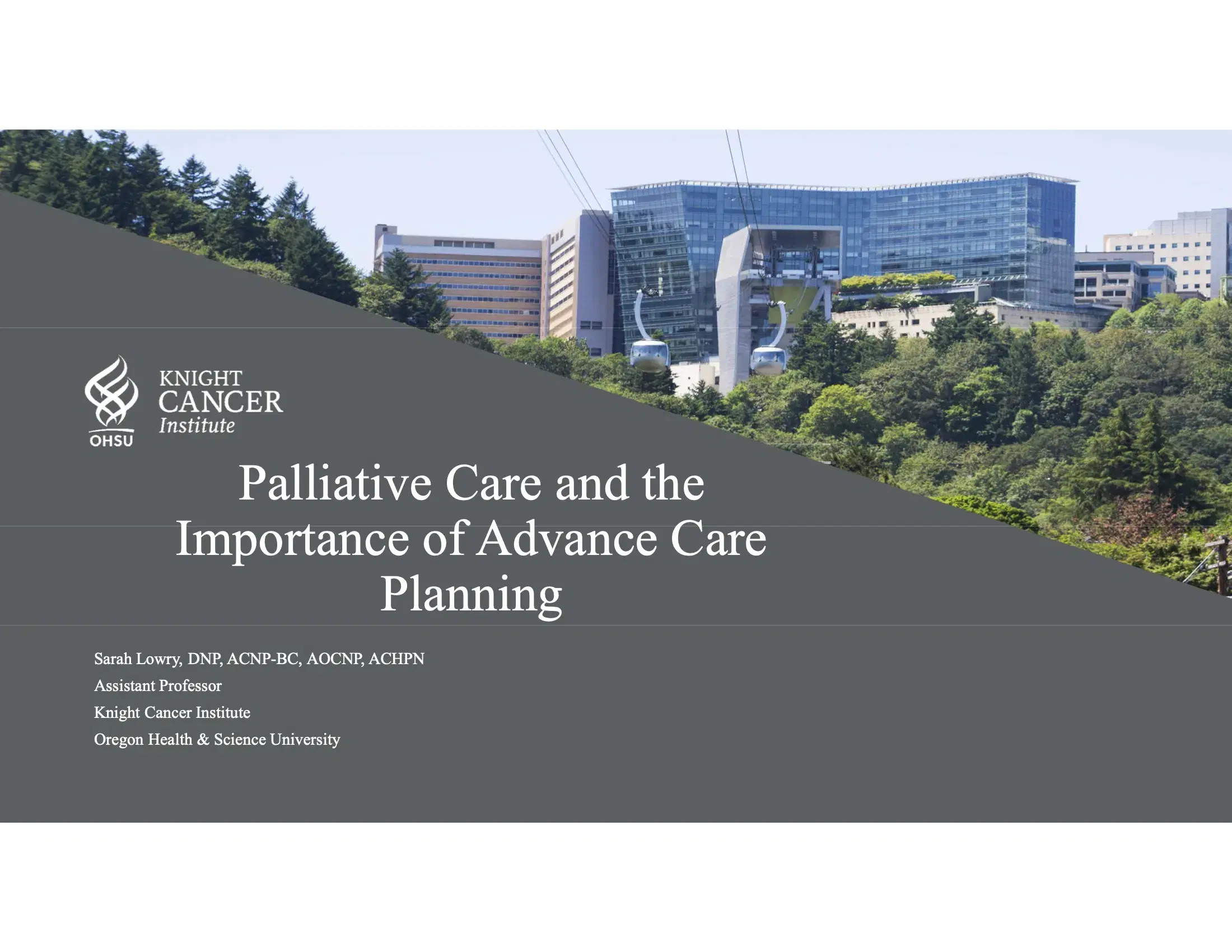 Palliative Care and the Importance of Advanced Care Planning