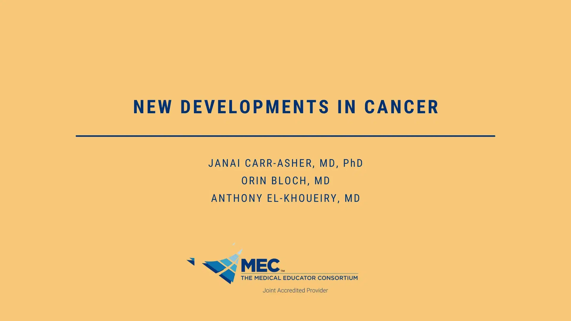 New Developments in Cancer Research
