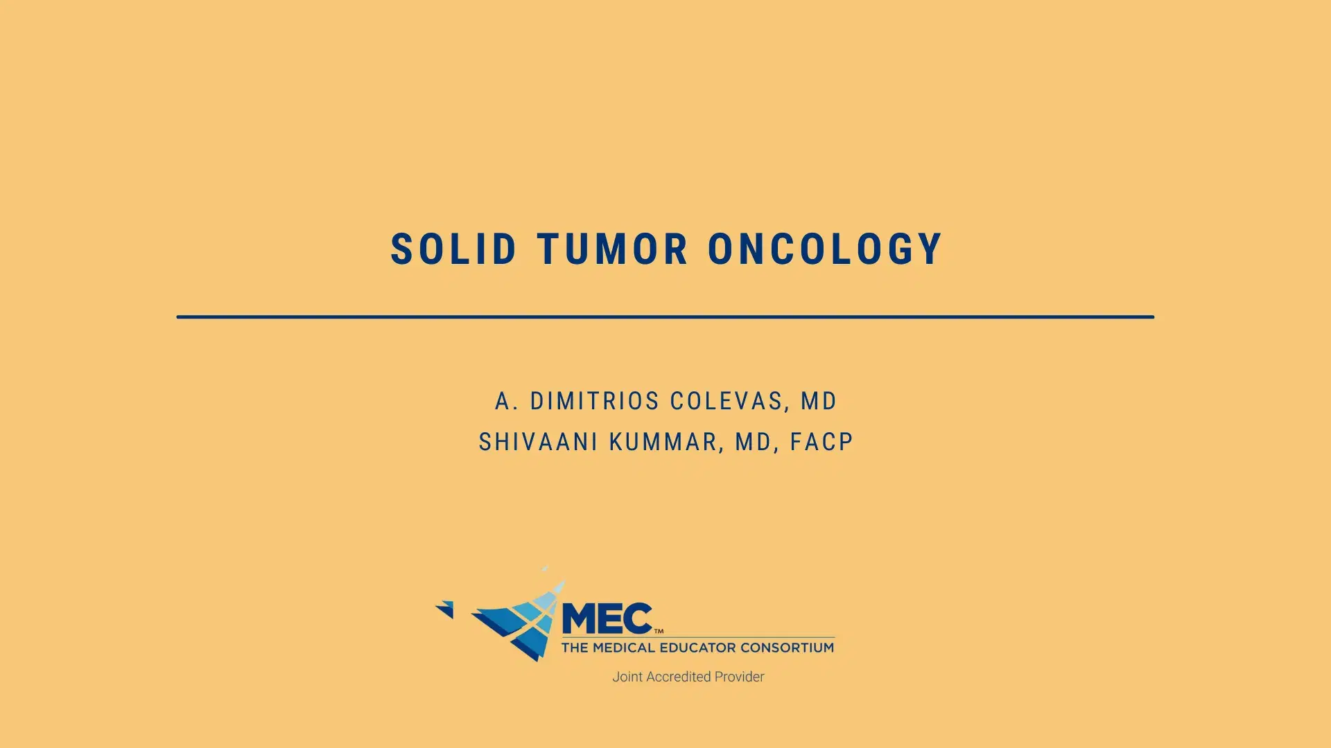 Solid Tumor Oncology