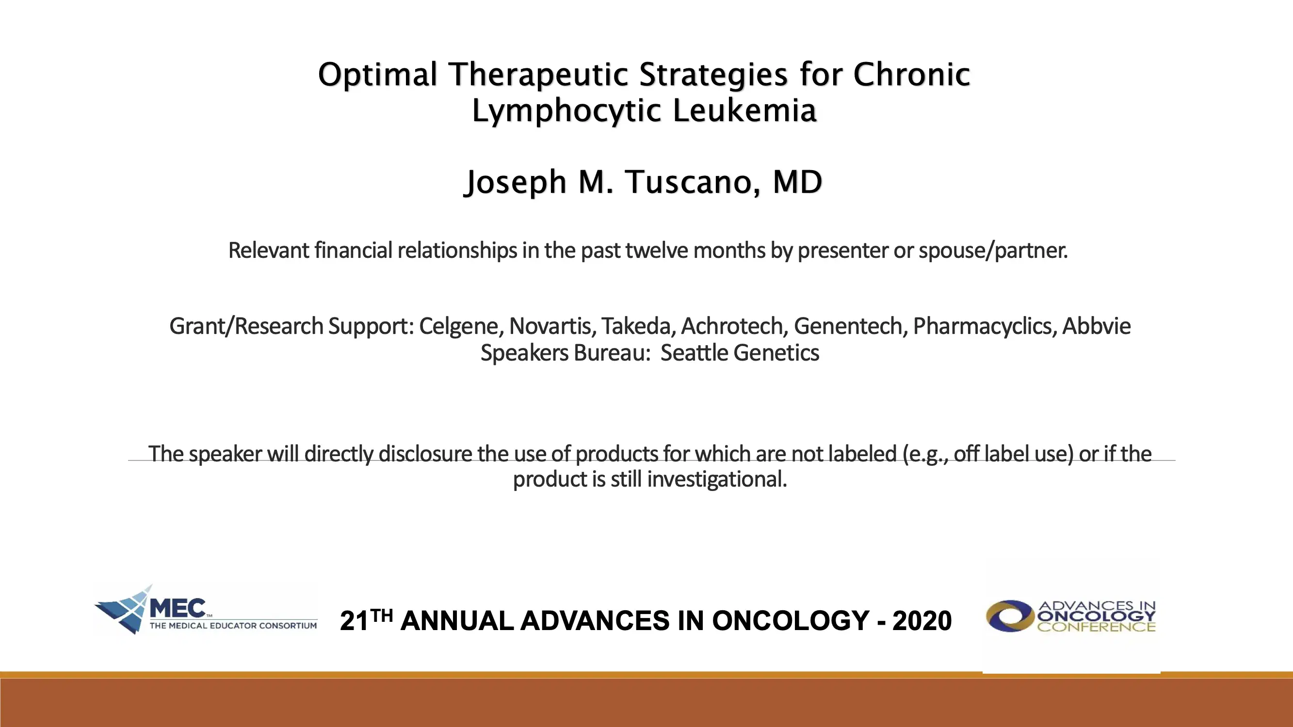 Optimal Therapeutic Strategies for Chronic Lymphocytic Leukemia