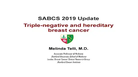 Triple-negative and Hereditary Breast Cancer