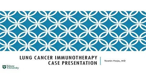 Lung Cancer Immunotheraphy Case Presentation