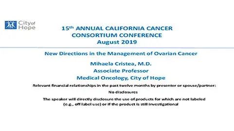 New Directions in the Management of Ovarian Cancer