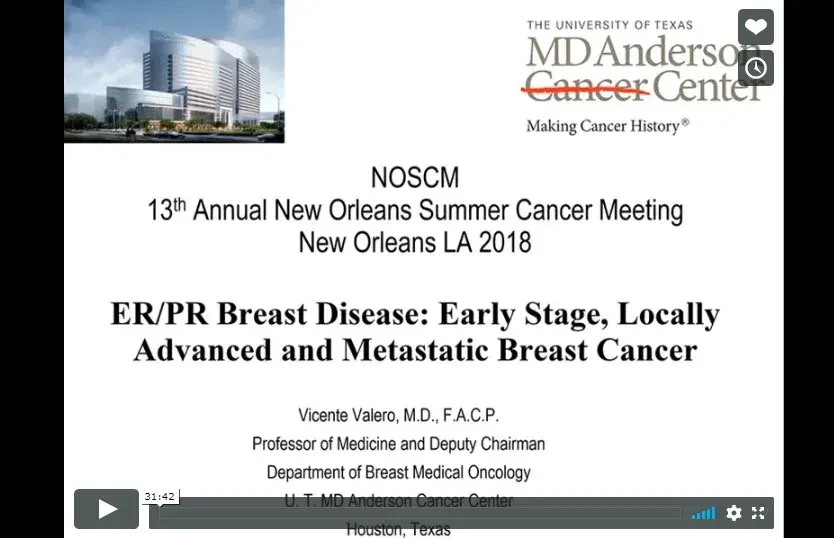 ER/PR Breast Disease: Early Stage, Locally Advanced and Metastatic Breast Cancer