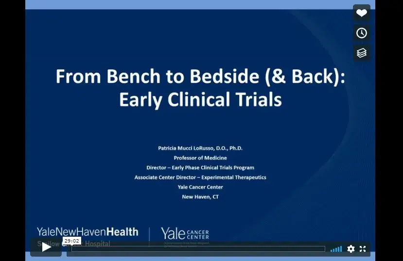 From Bench to Bedside (and Back): Early Clinical Trials