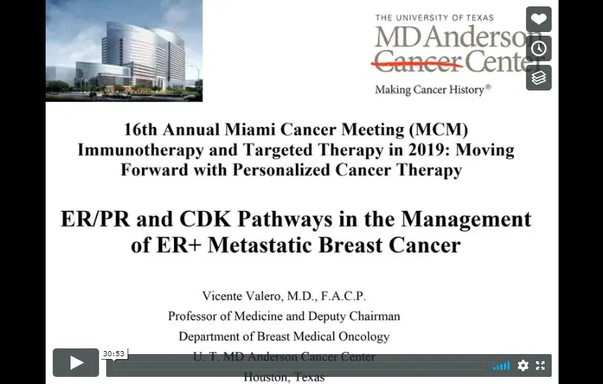 ER/PR and CDK Pathways in the Management of ER+ Metastatic Breast Cancer