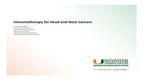 Immunotherapy in Head and Neck Cancer