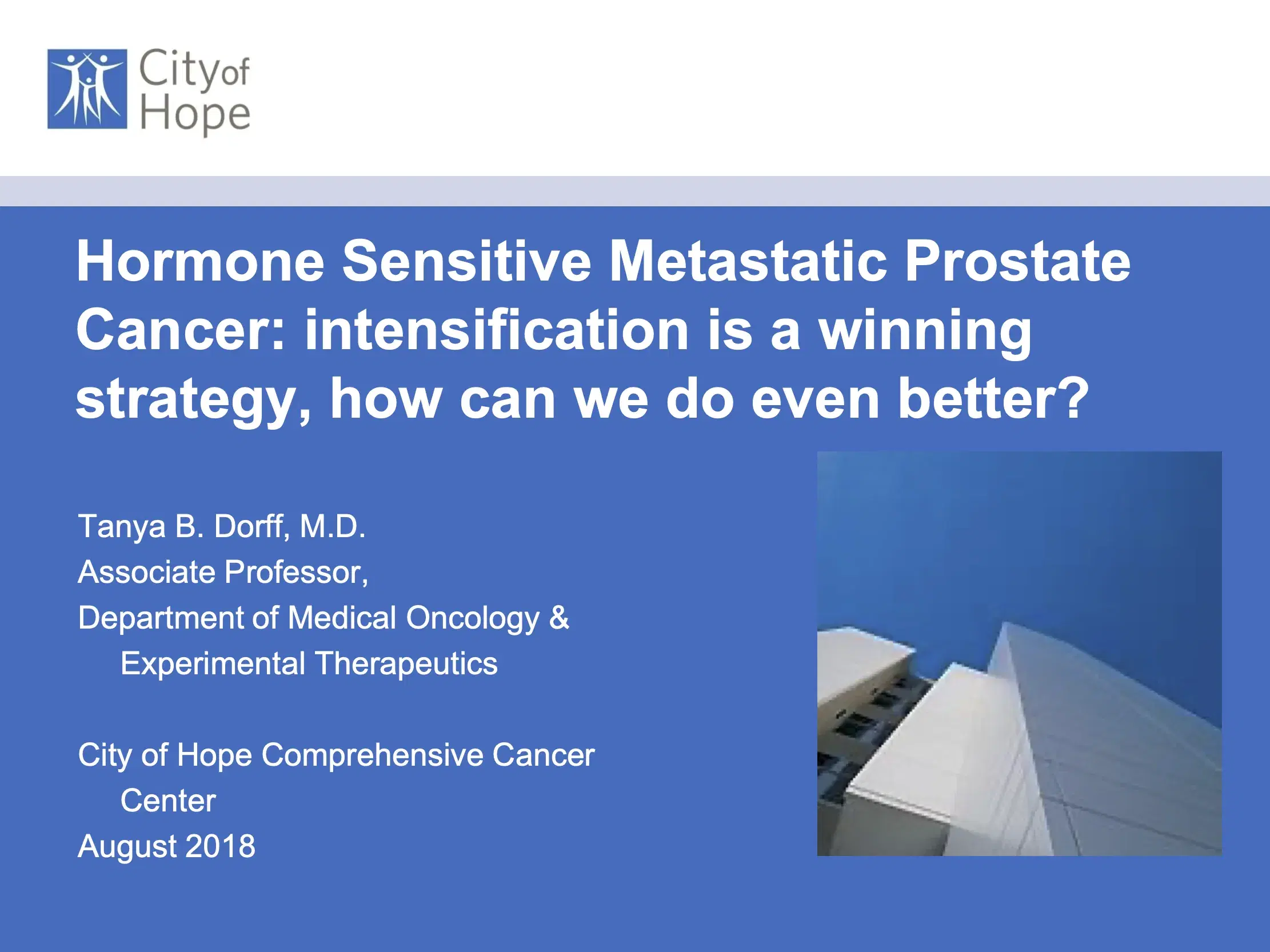 Hormone Sensitive Metastatic Prostate Cancer