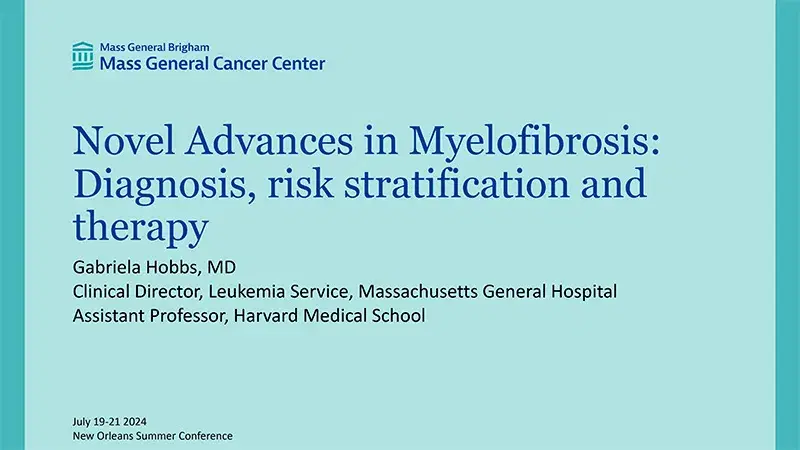 2024 NOSCM | Novel Advances in Myelofibrosis: Diagnosis-Risk Stratification-Therapy