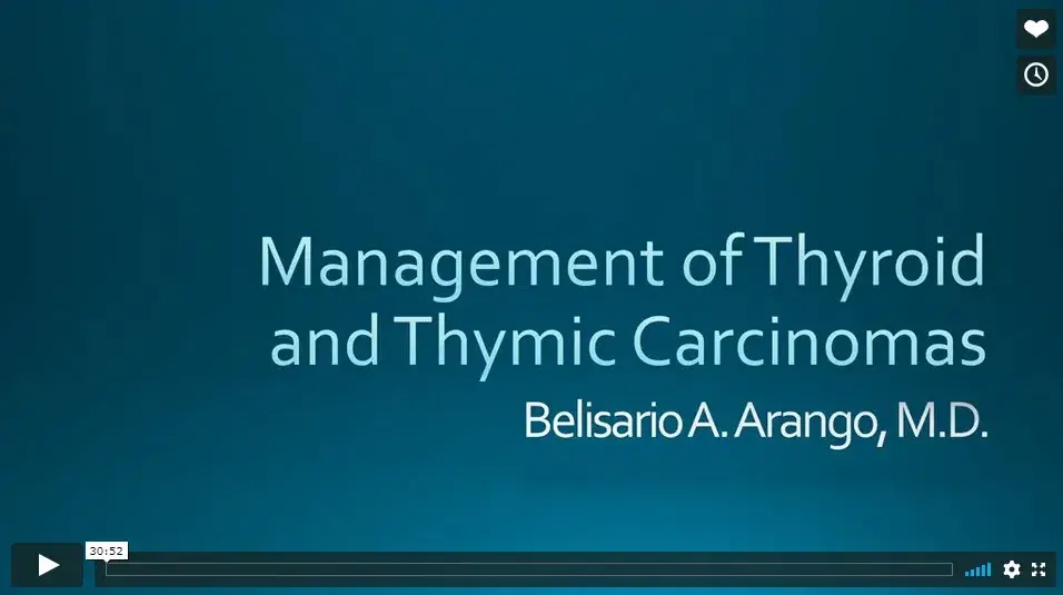 Management of Thyroid and Thymic Carcinomas