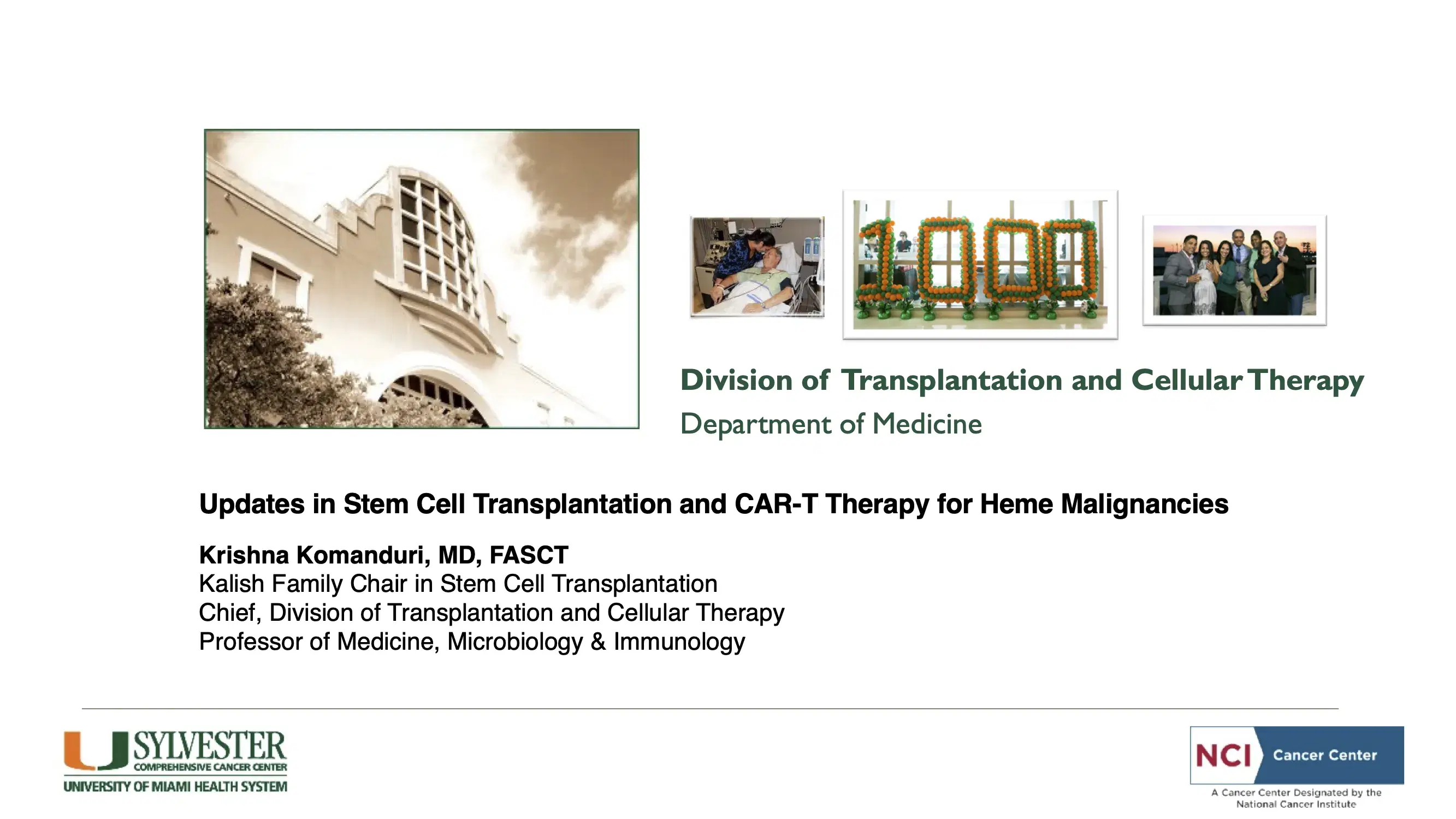 Updates in Stem Cell Transplantation and CAR-T Therapy for Heme Malignancies