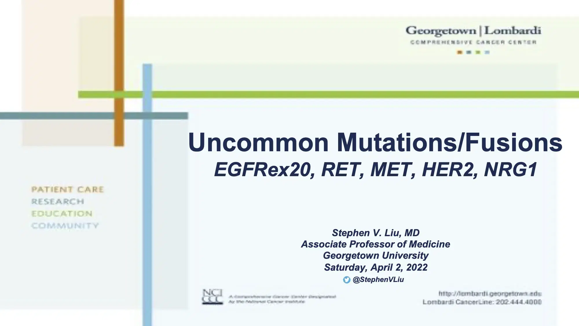 Uncommon Mutations/ Fusions: EGFRex20, RET, MET, HER2, NRG1