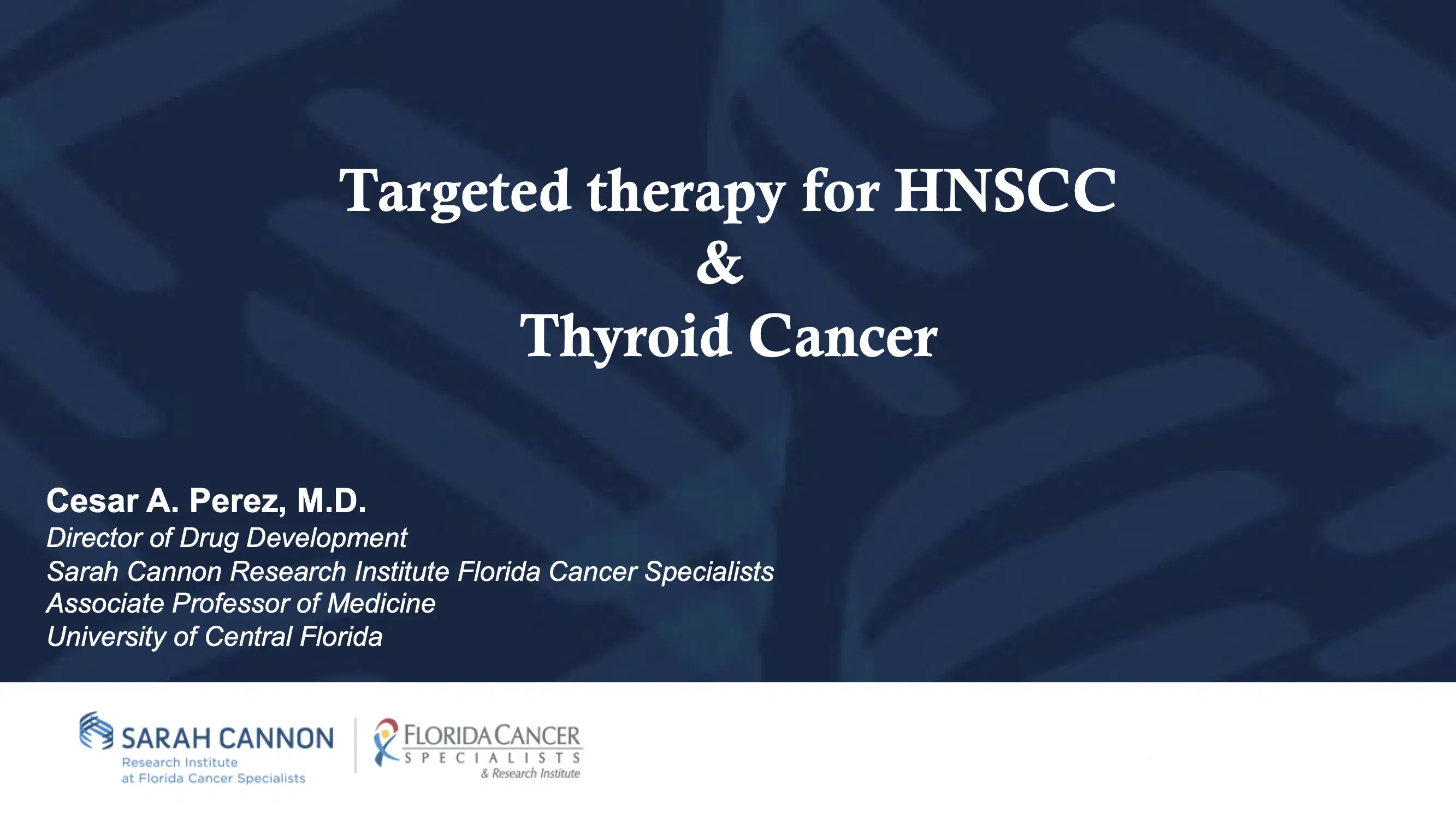 Targeted Therapy for HNSCC and Thyroid Cancer
