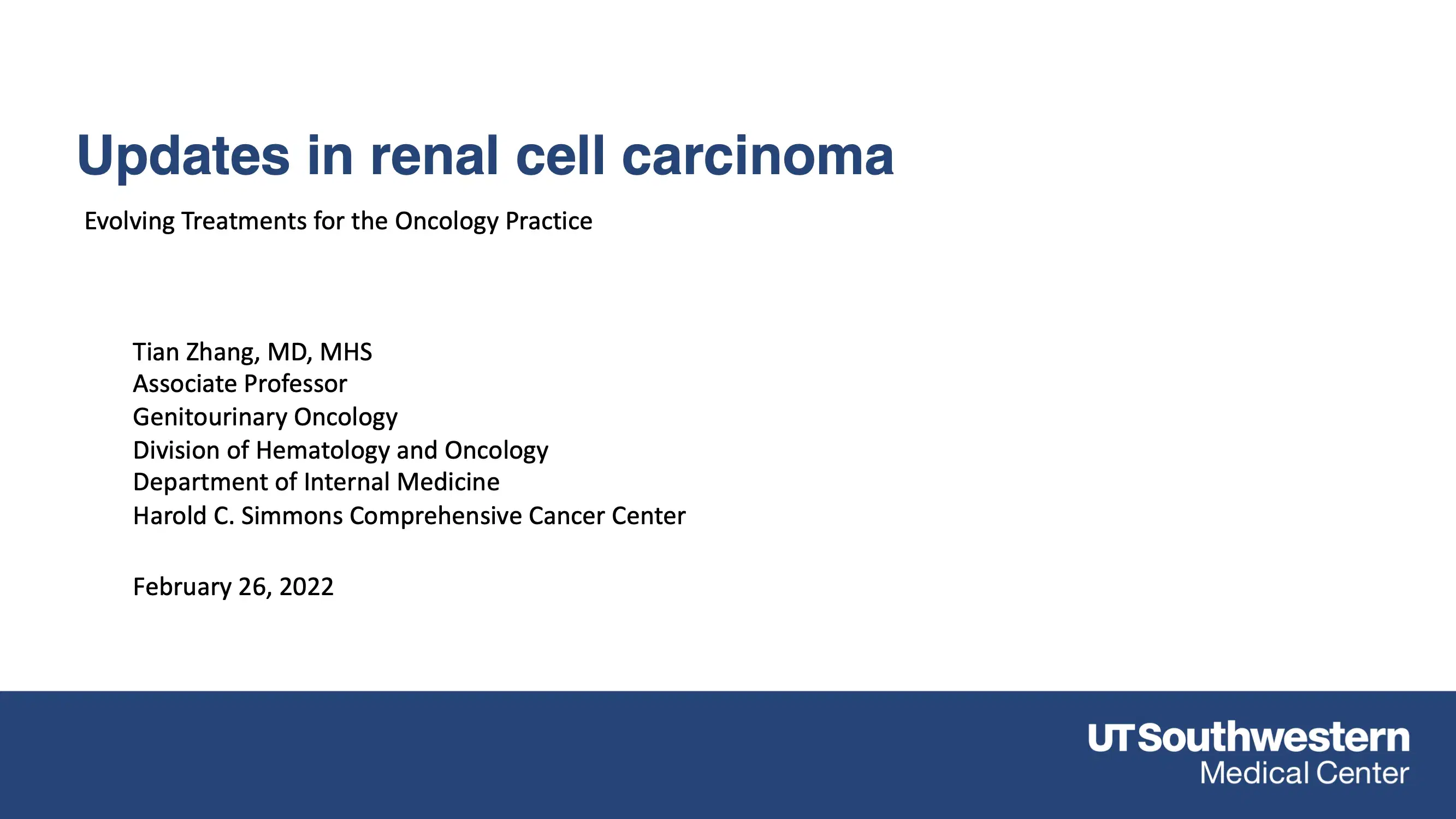 Updates in Renal Cell Carcinoma