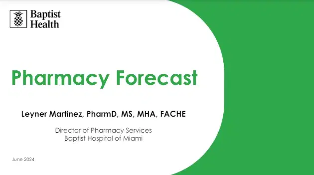 SPS Puerto Rico 2024 | ASHP Pharmacy Forecast Update